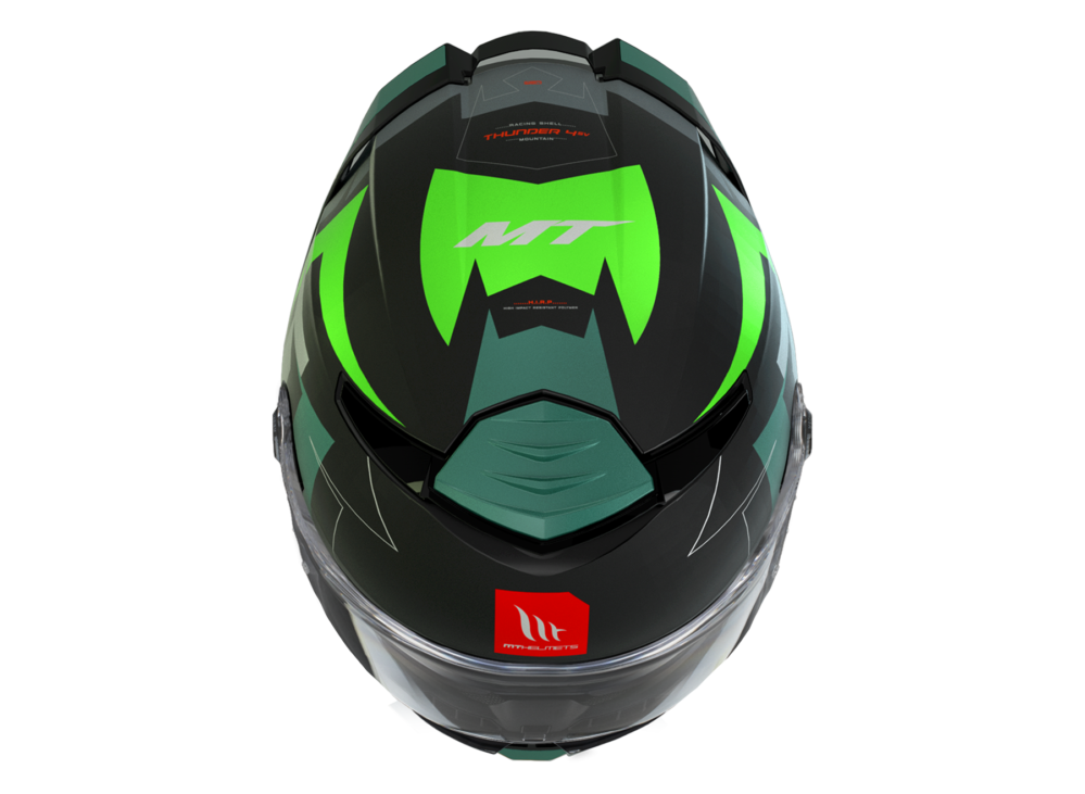 CASCO MT THUNDER 4 SV MOUNTAIN B6 VERDE FLUOR MATE - Imagen 3