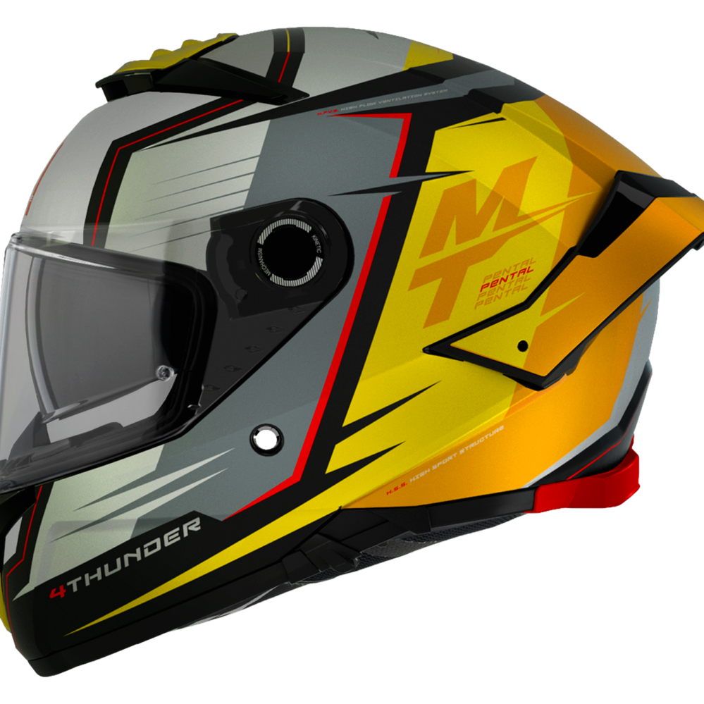 CASCO MT THUNDER 4 SV PENTAL B3 AMARILLO BRILLO