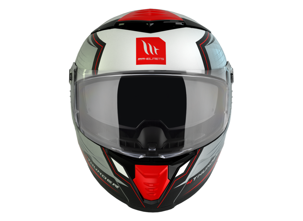 CASCO MT THUNDER 4 SV PENTAL B5 ROJO BRILLO - Imagen 5