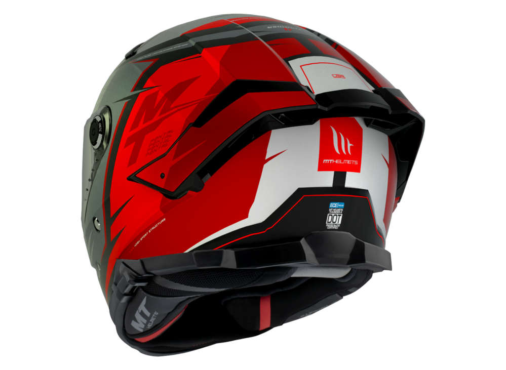 CASCO MT THUNDER 4 SV PENTAL B5 ROJO BRILLO - Imagen 4