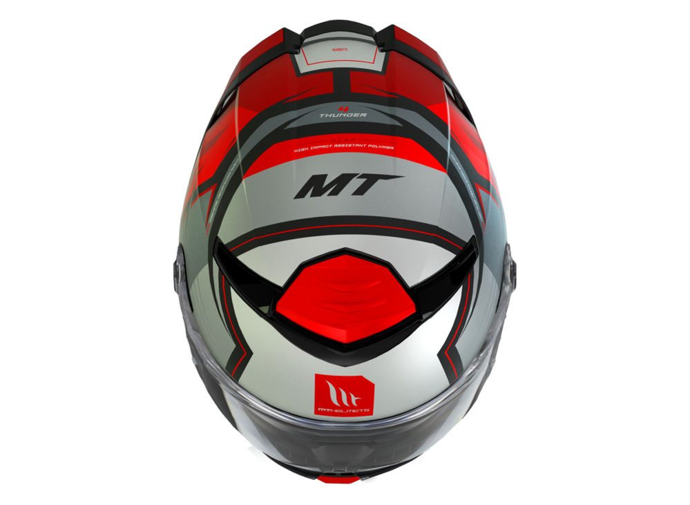 CASCO MT THUNDER 4 SV PENTAL B5 ROJO BRILLO - Imagen 3