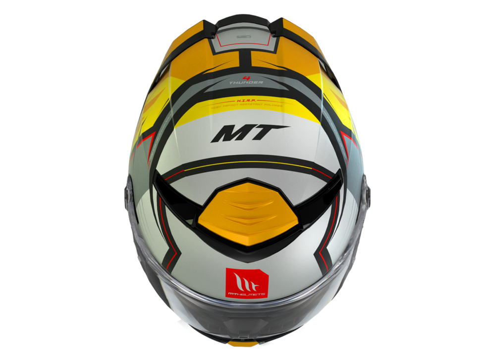 CASCO MT THUNDER 4 SV PENTAL B3 AMARILLO BRILLO - Imagen 3