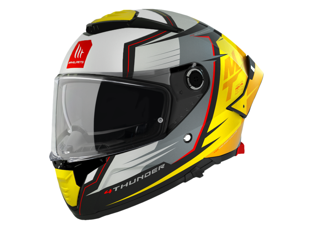 CASCO MT THUNDER 4 SV PENTAL B3 AMARILLO BRILLO