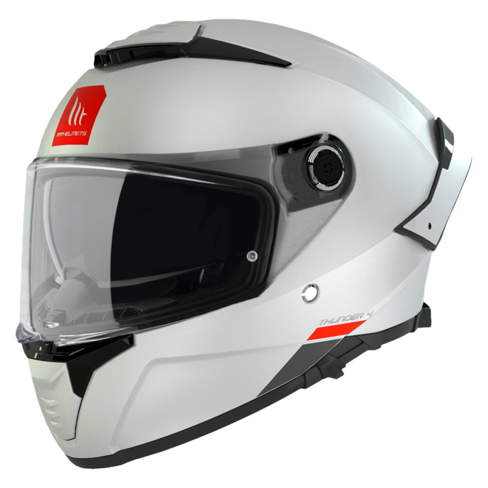 CASCO MT THUNDER 4 SV A0 BLANCO PERLA BRILLO