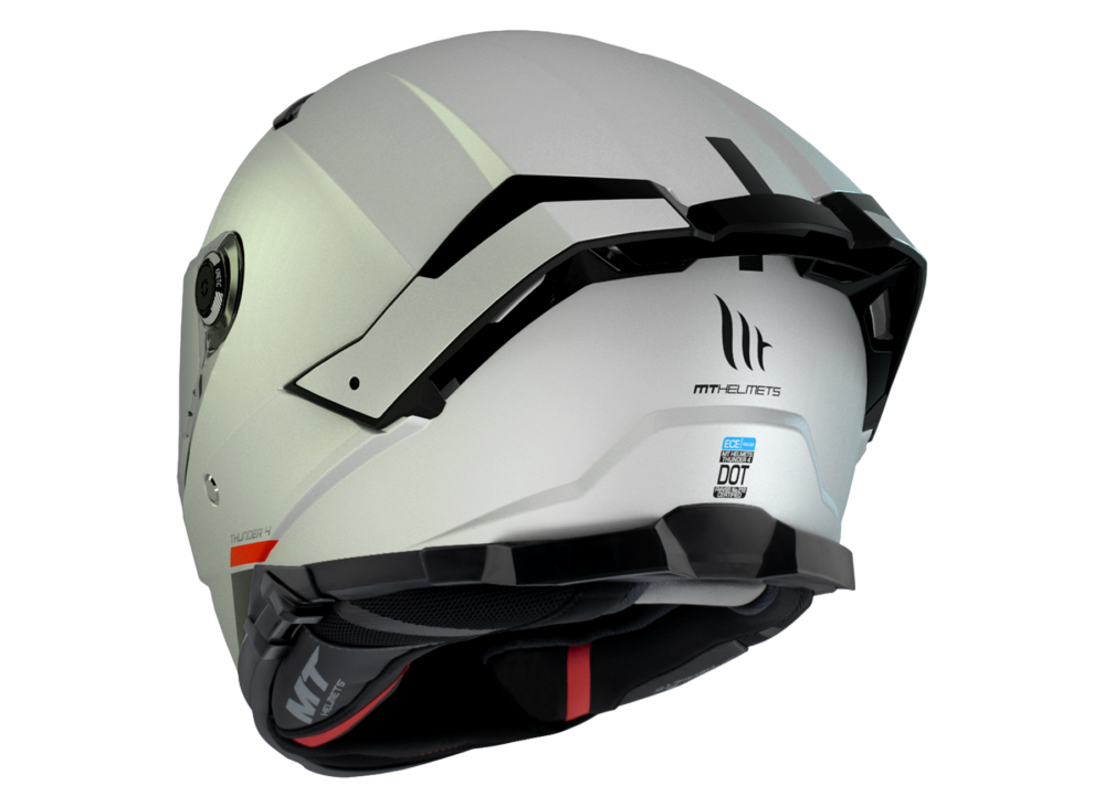 CASCO MT THUNDER 4 SV A0 BLANCO PERLA BRILLO - Imagen 4