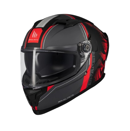 Casco MT BRAKER SV Charm B5 Rojo Mate