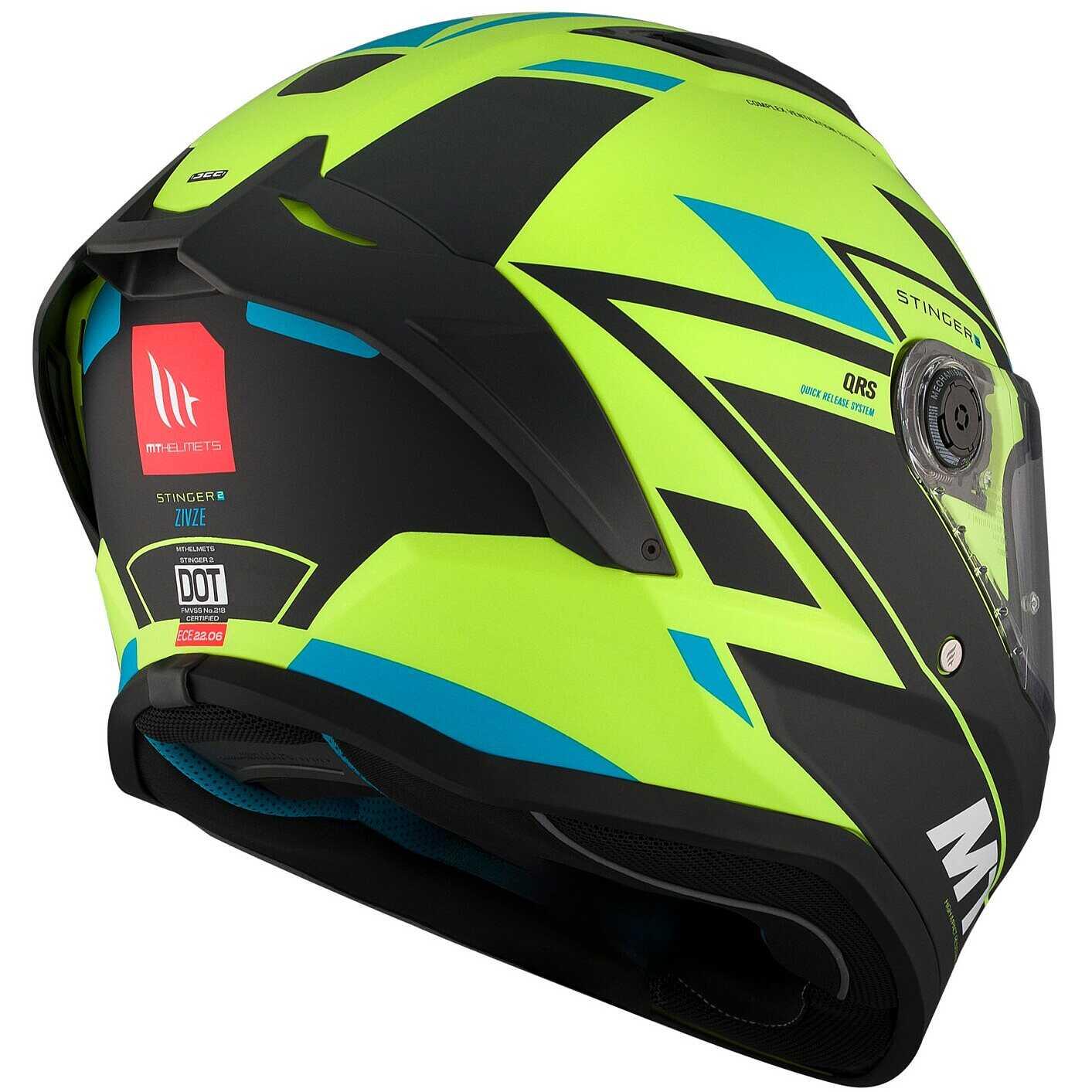 CASCO MT STINGER 2 ZIVZE C3 MATE - Imagen 3