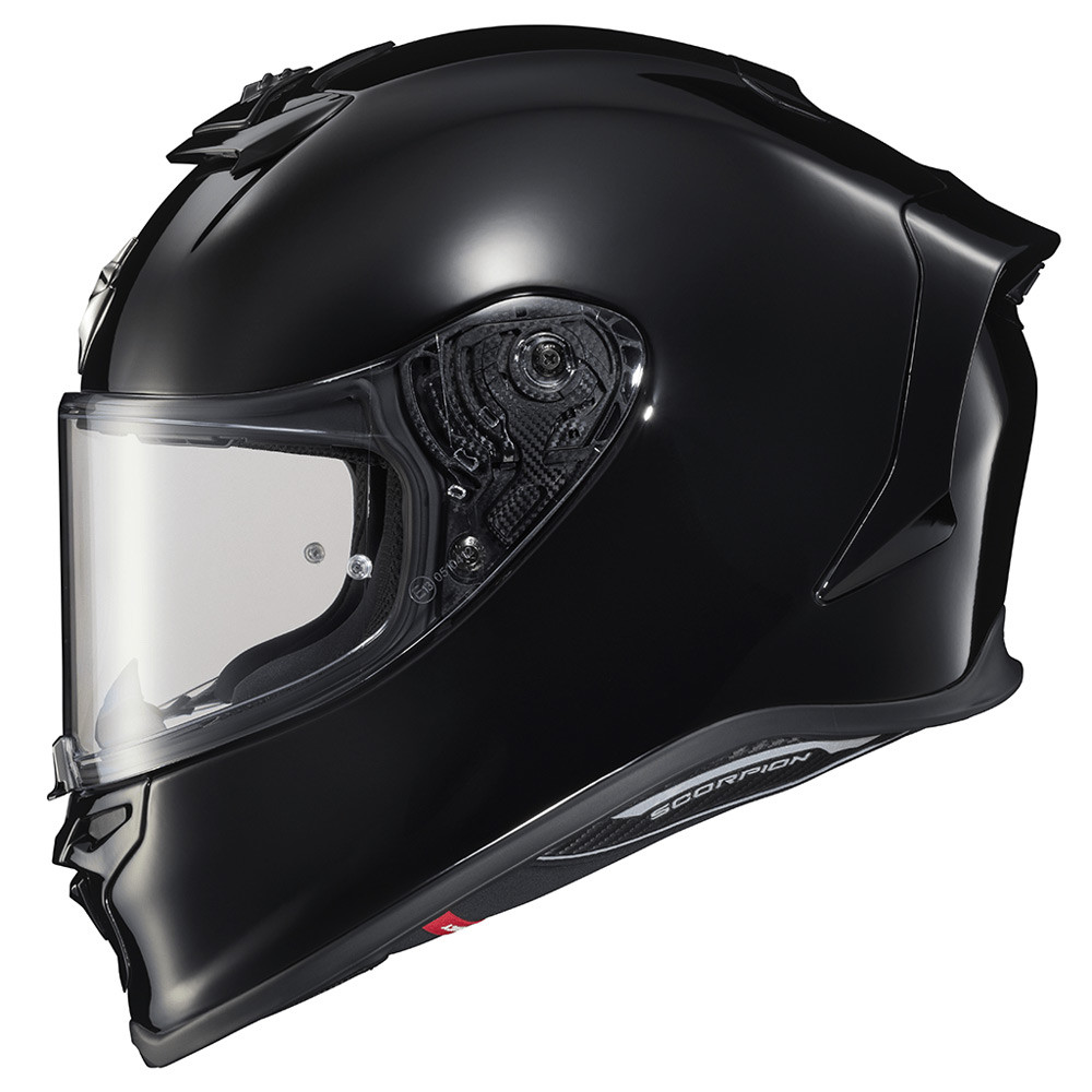 CASCO SCORPION EXO R1 AIR SOLID NEGRO BRILLANTE