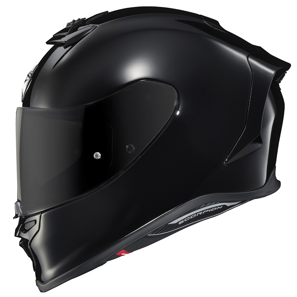 CASCO SCORPION EXO R1 AIR SOLID NEGRO BRILLANTE