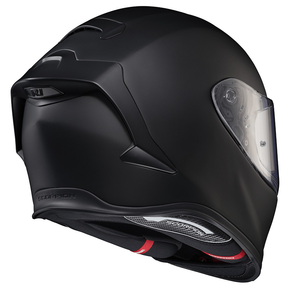 CASCO SCORPION EXO R1 AIR SOLID NEGRO MATE - Imagen 3