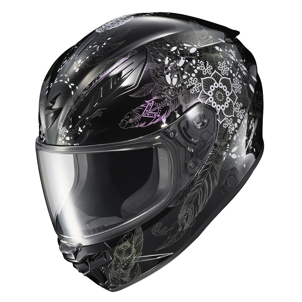 CASCO SCORPION EXO R430 CUTLASS MANITOU NEGRO BRILLO