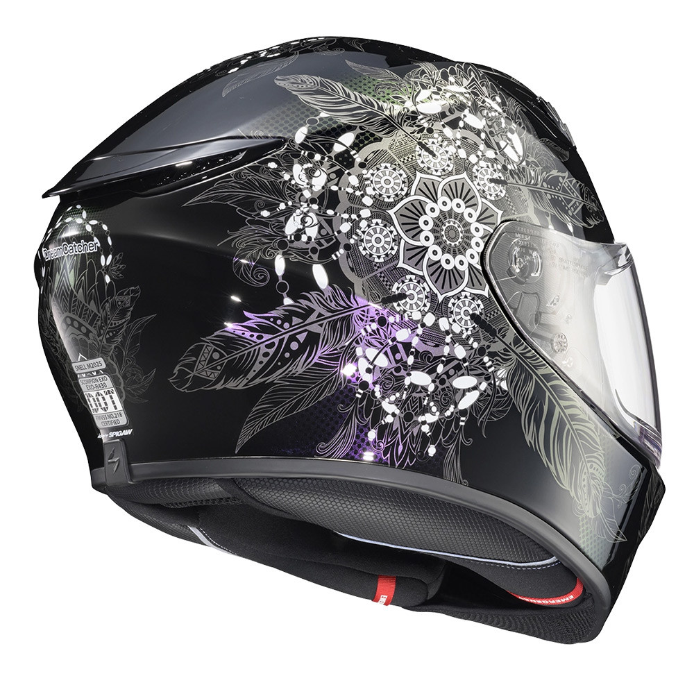 CASCO SCORPION EXO R430 CUTLASS MANITOU NEGRO BRILLO - Imagen 3
