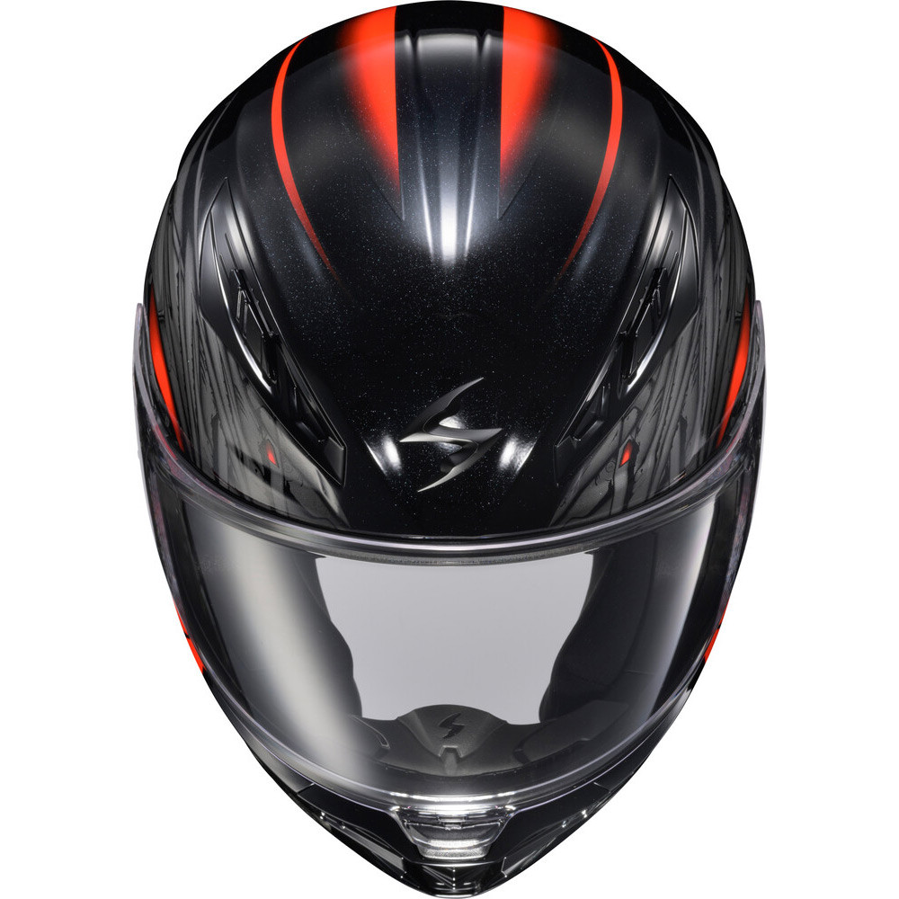 CASCO SCORPION EXO R430 CUTLASS WYVERN NEGRO ROJO - Imagen 3