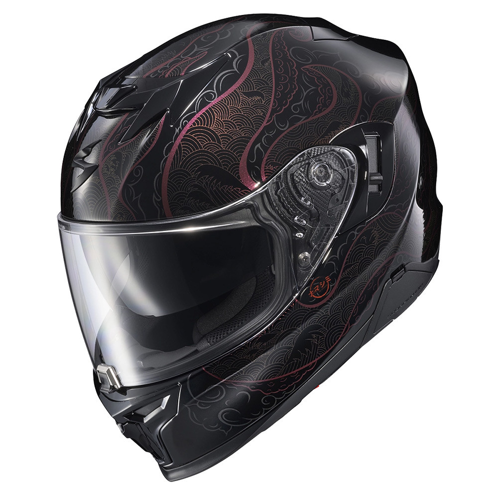 CASCO SCORPION EXO T520 NAMA SHIMI NEGRO CAMALEON