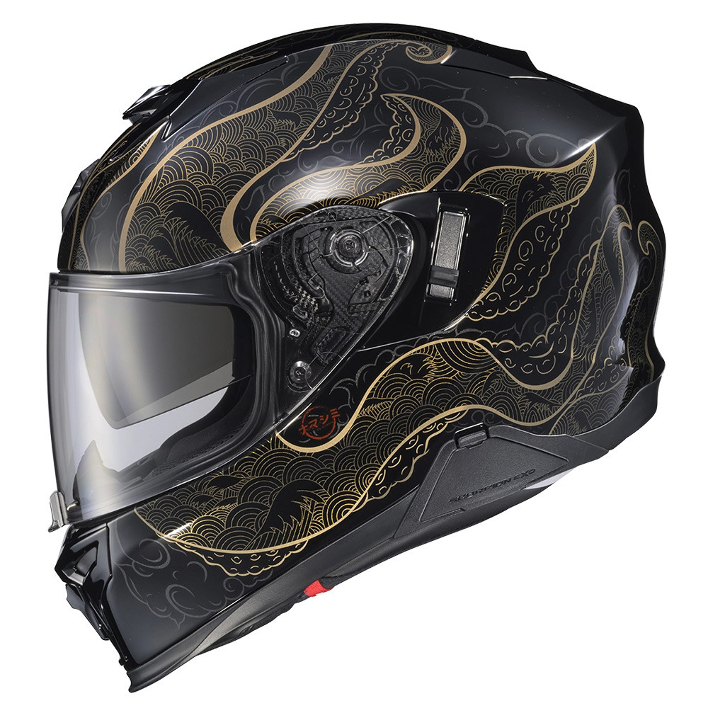 CASCO SCORPION EXO T520 Nama Shimi Negro Dorado