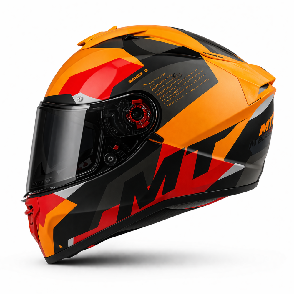 CASCO MT BLADE 2 SV FADE MATE NARANJA