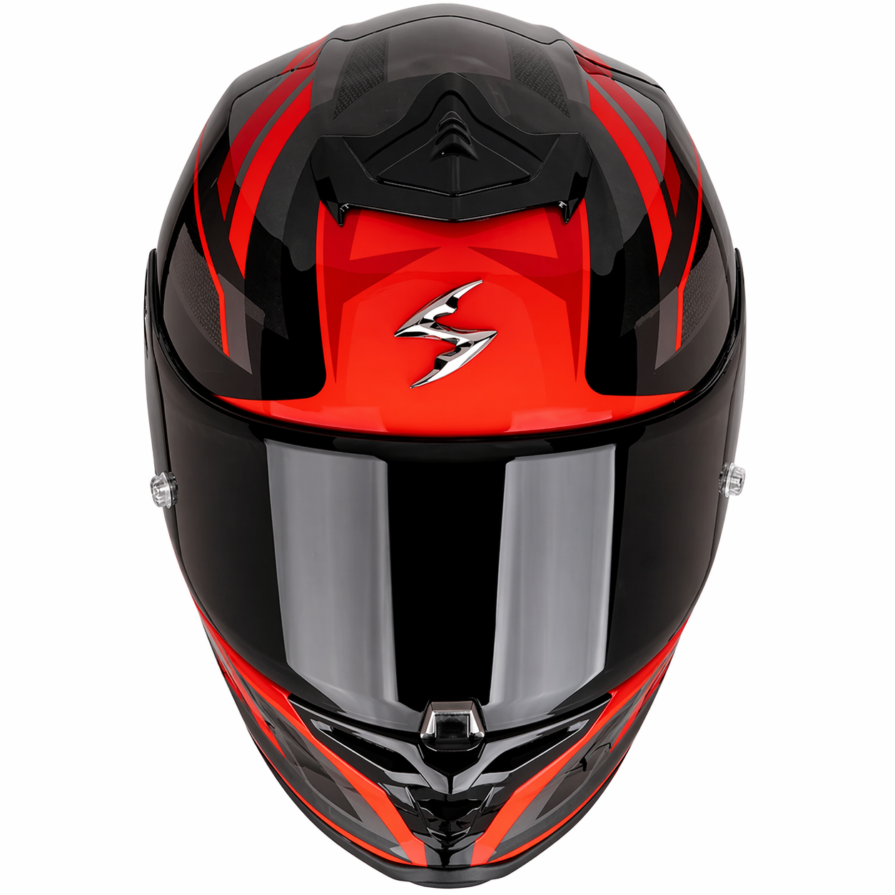 CASCO SCORPION EXO R1 EVO II AIR VITAL NEGRO GRIS ROJO - Imagen 3
