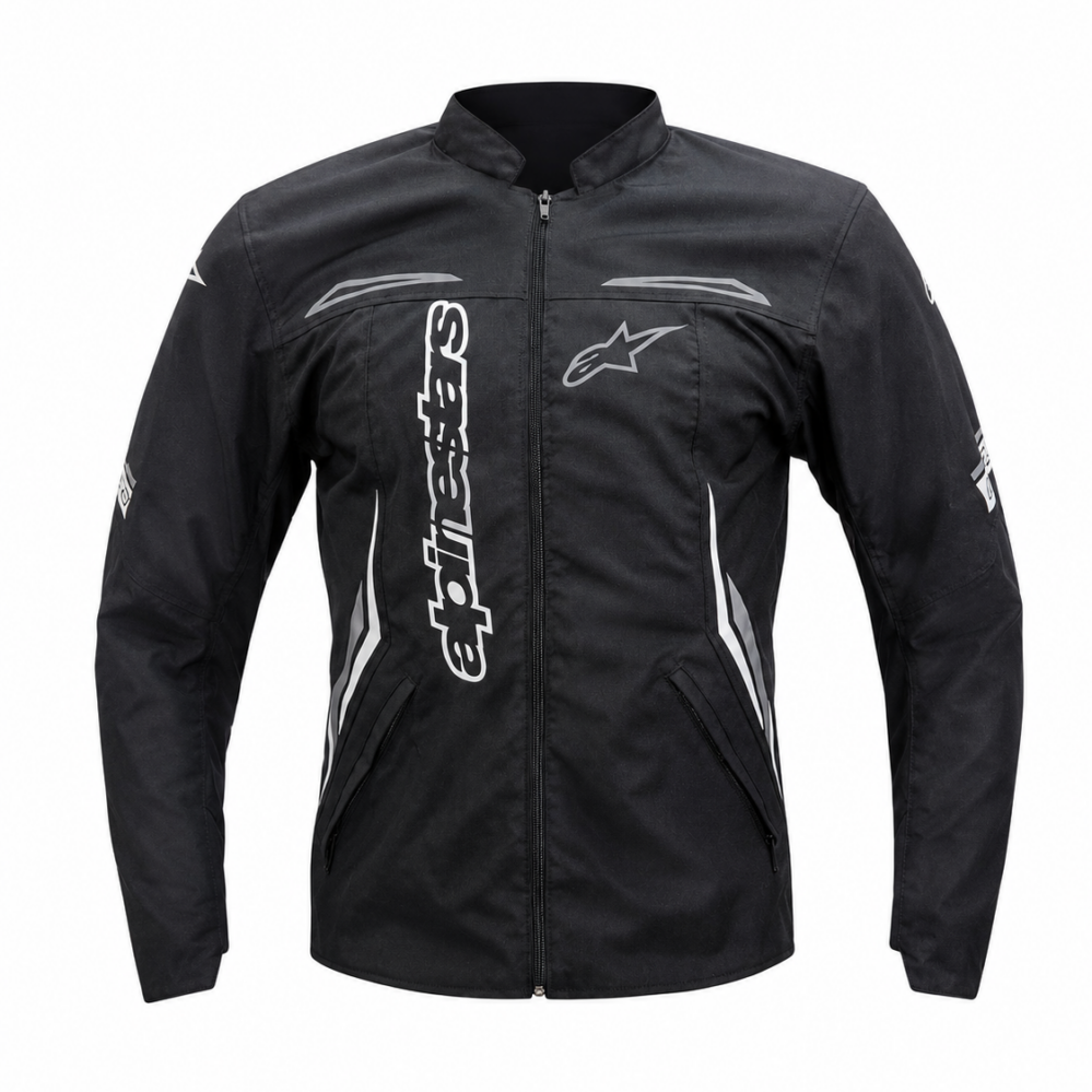 CHAQUETA ROBOTINA CON PROTECCIONES ALPINESTARS BLANCA