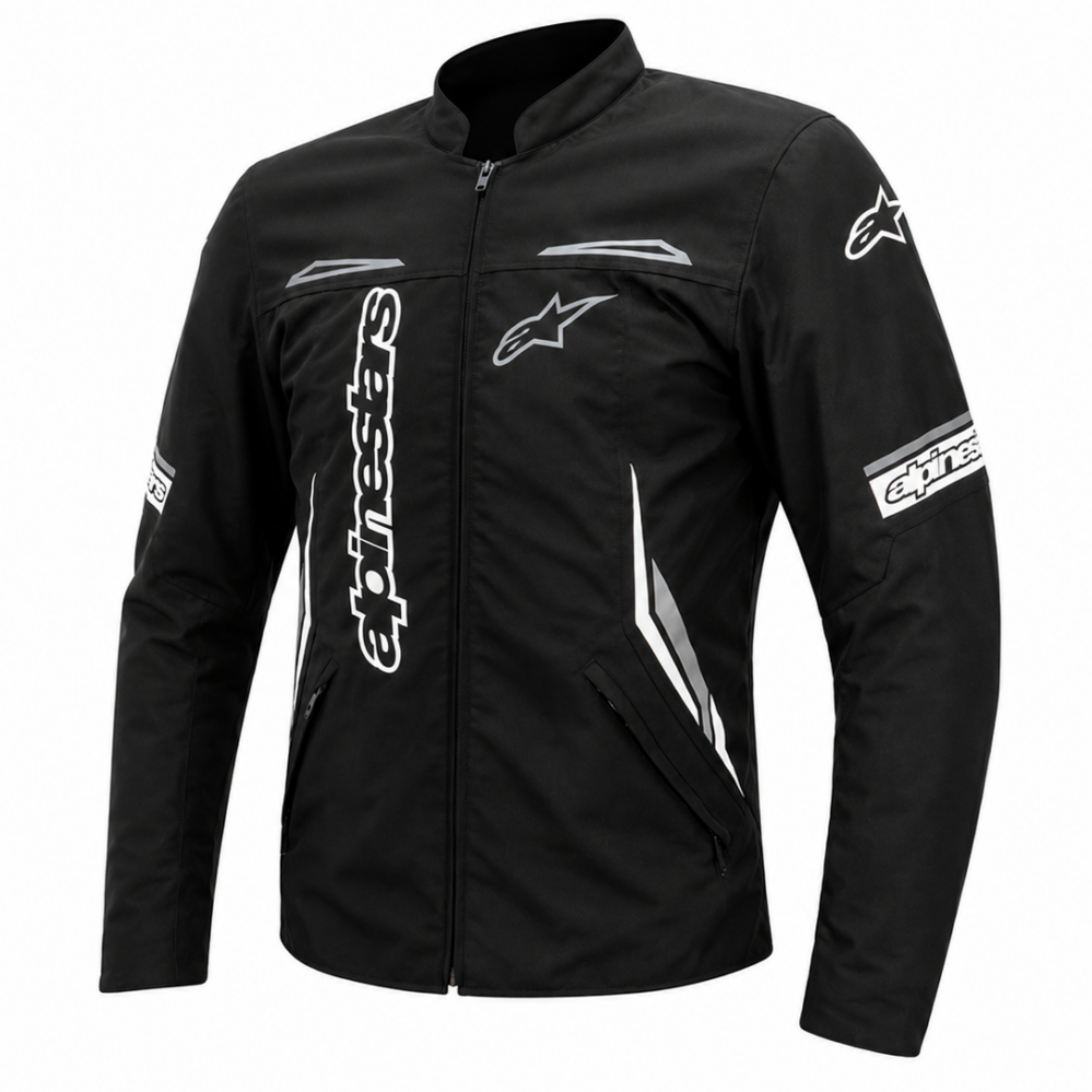 CHAQUETA ROBOTINA CON PROTECCIONES ALPINESTARS BLANCA