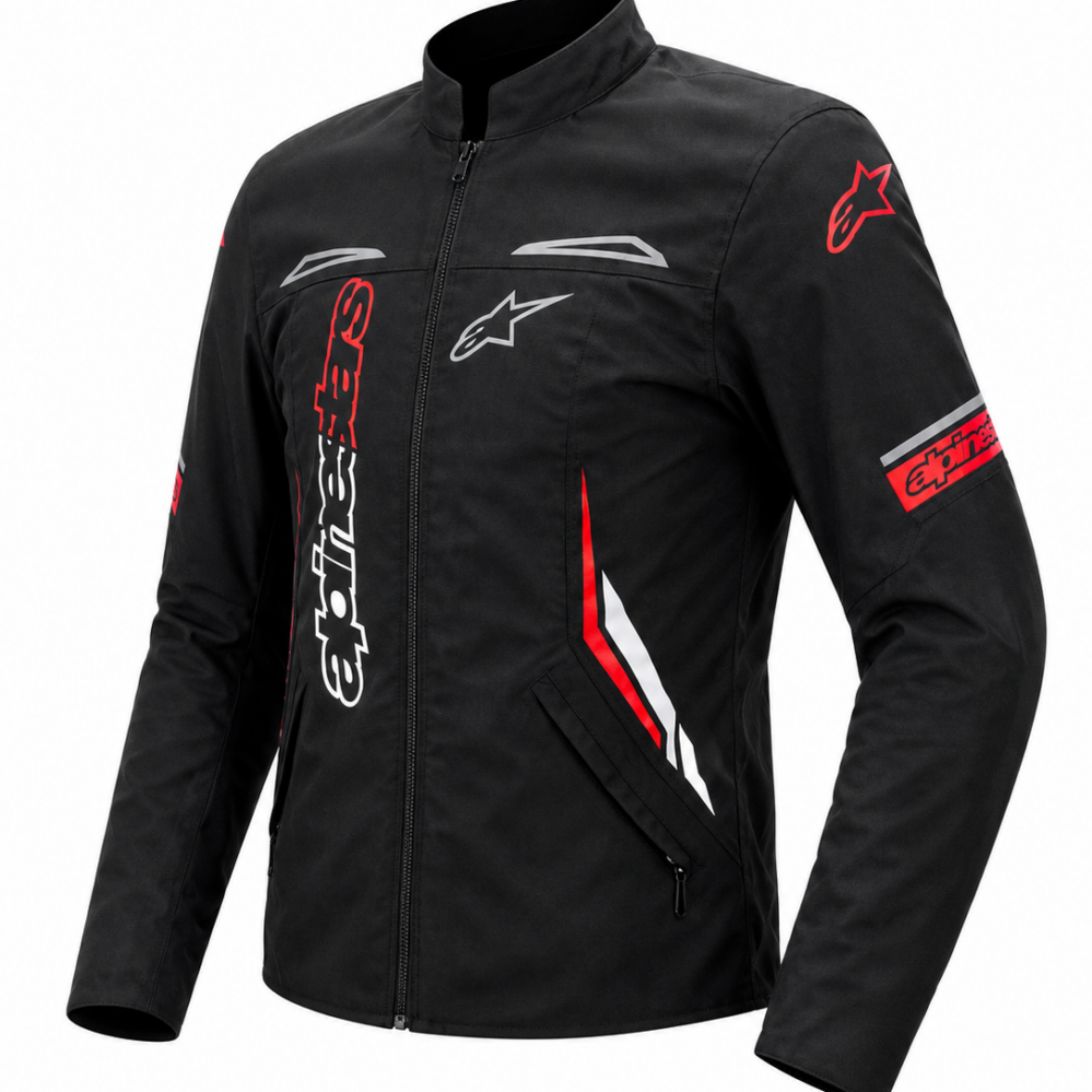 CHAQUETA ROBOTINA CON PROTECCIONES ALPINESTARS ROJO